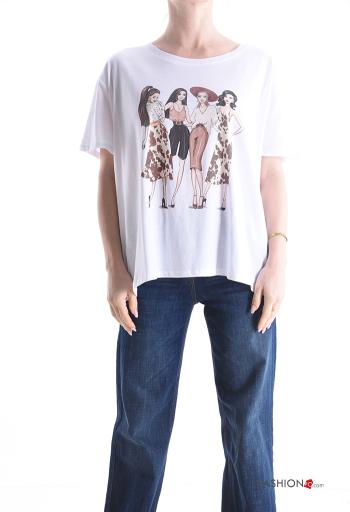 T-shirt in Cotone