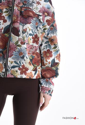 Leaf print Cotton Jacket - ph 4