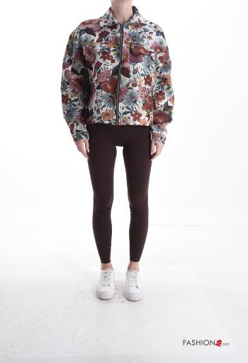 Leaf print Cotton Jacket - ph 5