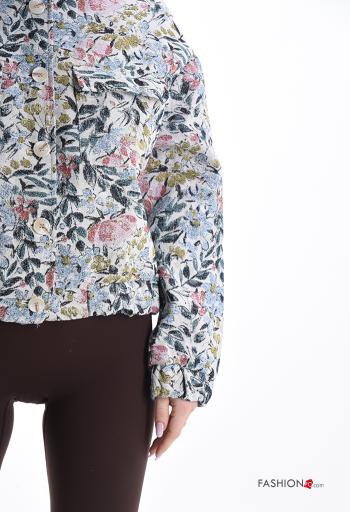 Leaf print Cotton Jacket - ph 4
