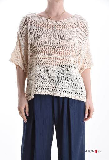 Strickpullover aus Baumwolle