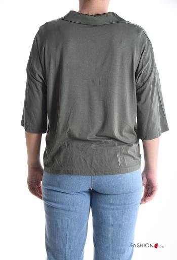 Maglione con colletto maniche a tre quarti - ph 2