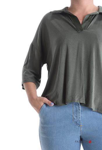 Maglione con colletto maniche a tre quarti - ph 4