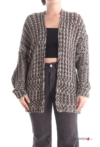 Cardigan in Misto Lana