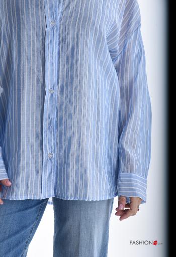 Striped long sleeve with collar Shirt with buttons - ph 4
