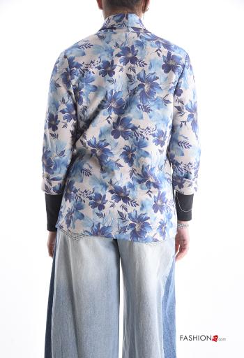 Blumenmuster lange ärmel Jacke - ph 2