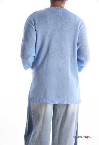 Cardigan maniche lunghe con tasche - ph 2