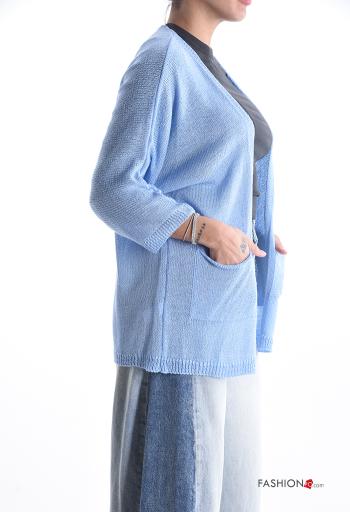 Cardigan maniche lunghe con tasche - ph 3