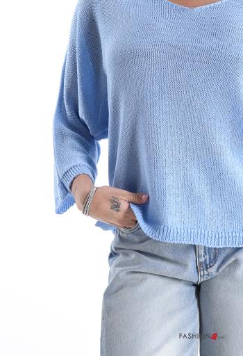 Maglione maniche lunghe scollo a V - ph 4