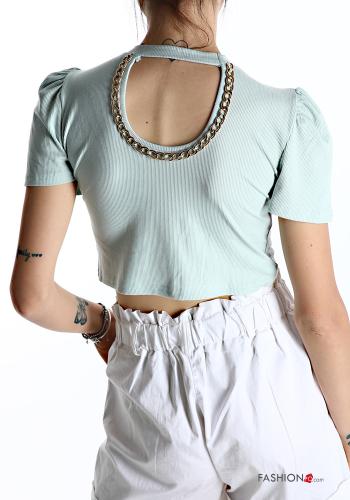 Top in Cotone con perle - ph 2