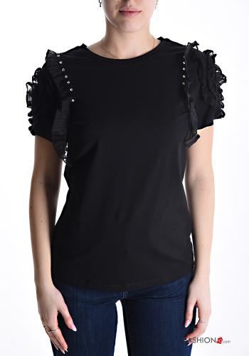 Embroidered Cotton T-shirt