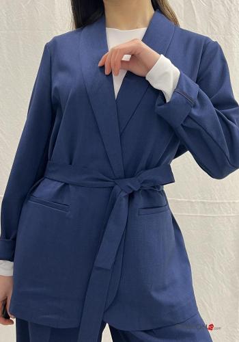 Blazer con cintura in stoffa - ph 1