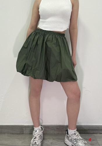 balloon Cotton Skirt with elastic