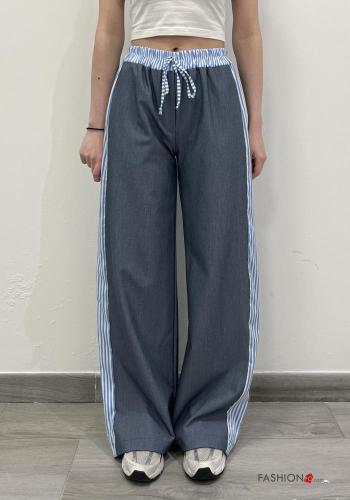 Trousers with pockets with elastic with bow