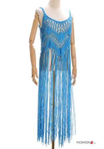 ärmellos Strandkleid mit Fransen - ph 1