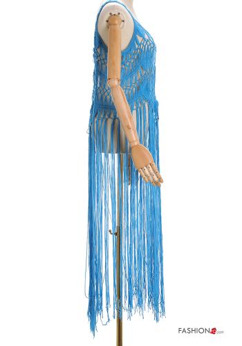 ärmellos Strandkleid mit Fransen - ph 3