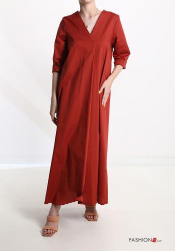 Abito in Cotone scollo a V - ph 1