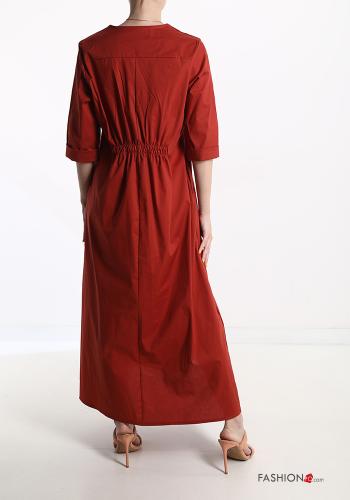 Abito in Cotone scollo a V - ph 2