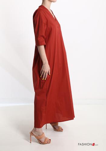 Abito in Cotone scollo a V - ph 3