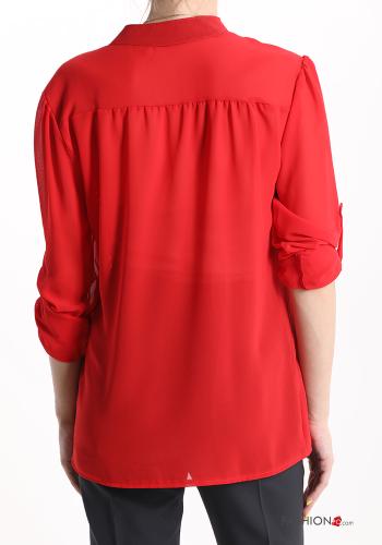 Blusa plissé scollo a V - ph 2