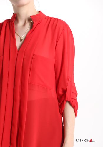 Blusa plissé scollo a V - ph 4
