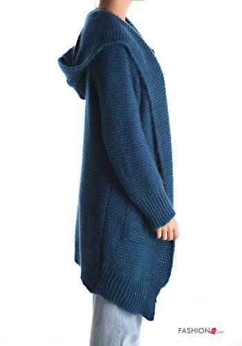 Cardigan with pockets with hood - ph 3