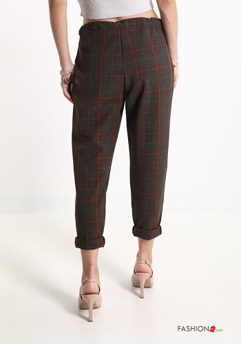 Tartan-Muster Chino mit Taschen - ph 2