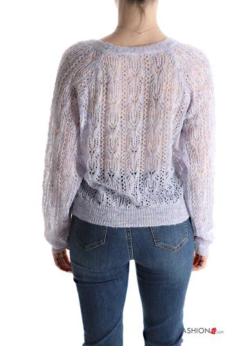 Cardigan in Misto Lana con bottoni scollo a V - ph 2