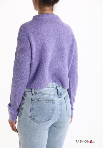 kurz u-boot ausschnitt Strickpullover aus Wollmischung - ph 2