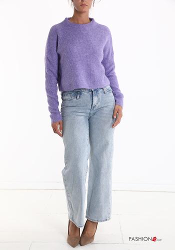 kurz u-boot ausschnitt Strickpullover aus Wollmischung - ph 5