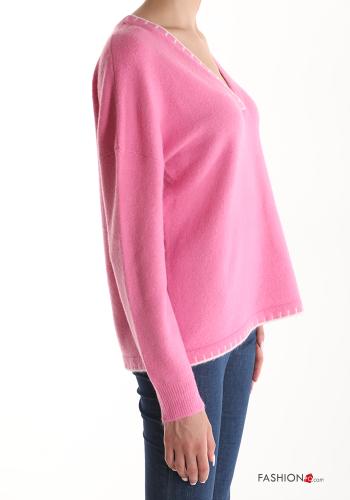 Camisola em Lã mista gola V - ph 3
