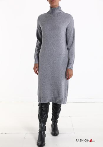 Vestido longo com gola subida - ph 1