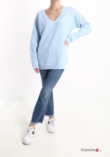 Maglione in Misto Lana scollo a V - ph 5