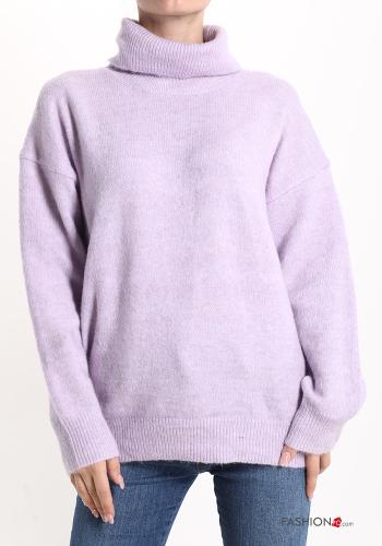 Maglione in Misto Lana a collo alto - ph 1