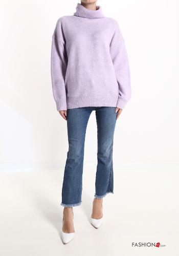 Maglione in Misto Lana a collo alto - ph 5