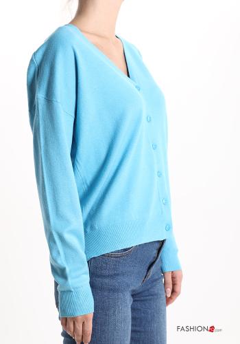 Cardigan with buttons with v-neck - ph 3