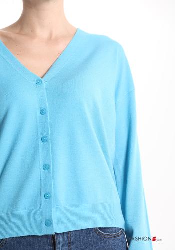 Cardigan with buttons with v-neck - ph 4