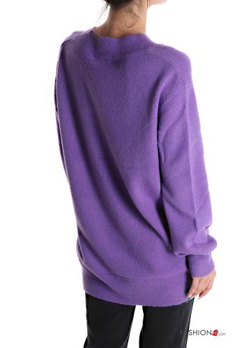 Maglione in Misto Lana scollo a V - ph 2