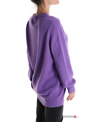 Maglione in Misto Lana scollo a V - ph 3