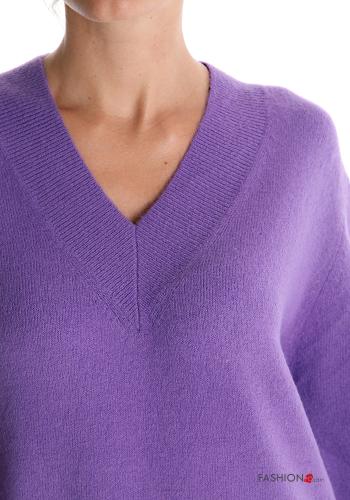 Maglione in Misto Lana scollo a V - ph 4