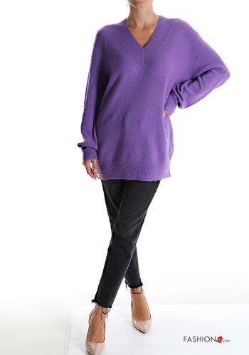 Maglione in Misto Lana scollo a V - ph 5