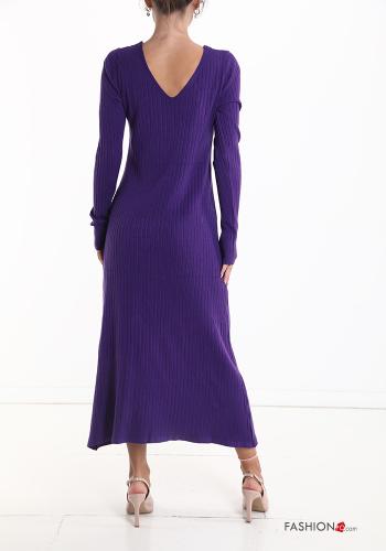 Vestido largo con cuello en v - ph 2