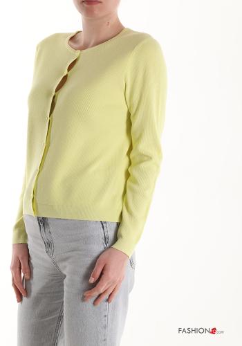 u-boot ausschnitt Strickjacke mit Knöpfen - ph 3
