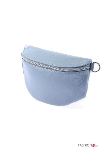 Gürteltasche aus Echtes Leder mit Reißverschluss mit Schultergurt - ph 2