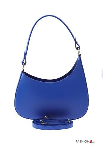Borsa a spalla in Vera pelle con zip con tracolla - ph 1