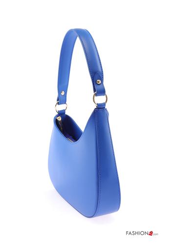 Borsa a spalla in Vera pelle con zip con tracolla - ph 2