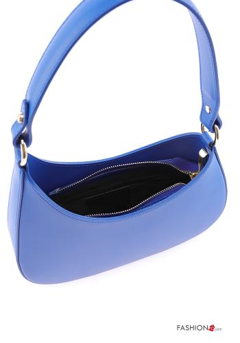 Borsa a spalla in Vera pelle con zip con tracolla - ph 5