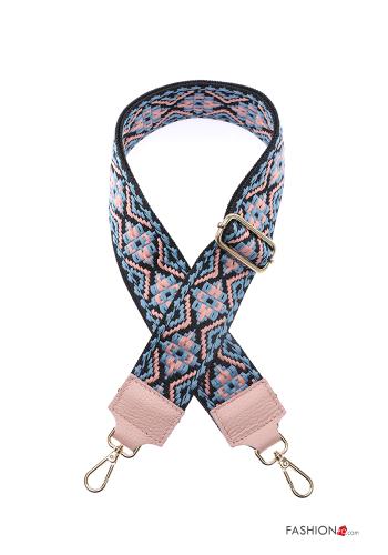 Geometrisches Muster verstellbarer Schultergurt für Tasche aus Echtes Leder - ph 1