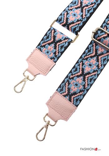 Geometrisches Muster verstellbarer Schultergurt für Tasche aus Echtes Leder - ph 2