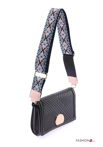 Geometrisches Muster verstellbarer Schultergurt für Tasche aus Echtes Leder - ph 3